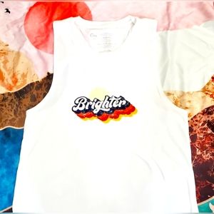 New--Zyia White Brighter Tank XXL